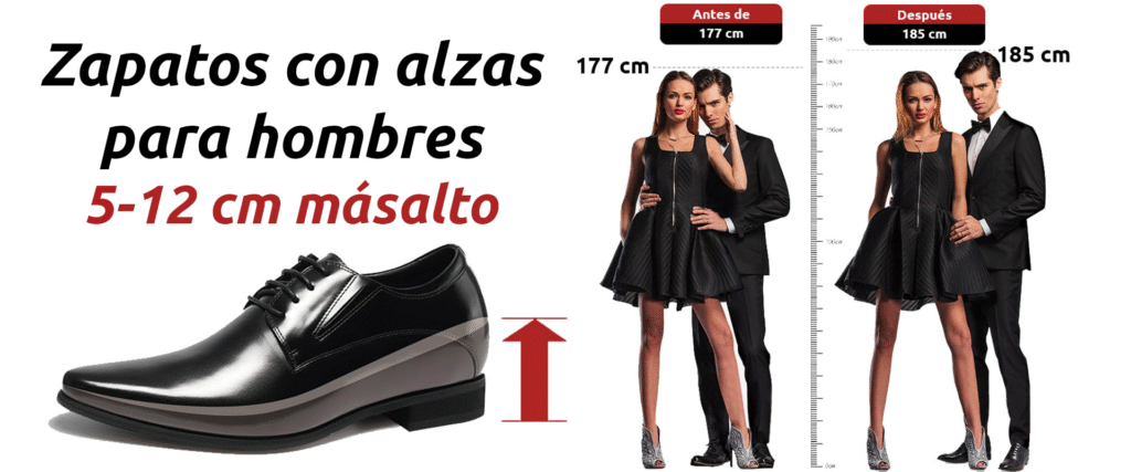 Comparación del usuario con y sin los zapatos